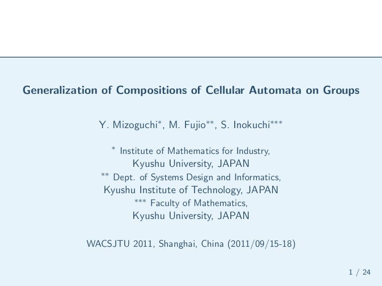 Cellular Automata and Groups